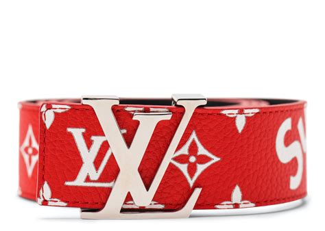 supreme x louis vuitton belt used|supreme initiales belt.